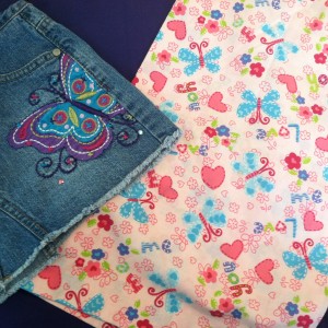 JeanSkirtRuffleMaterial