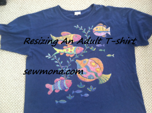 Resizing An Adult T-Shirt