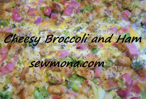 Cheese Ham and Broccoli Casserole