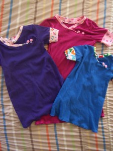 Three Finished Dresses