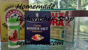 Homemade Dishwasher Soap Ingredients