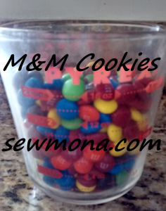 M&M Cookies Recipe using applesauce