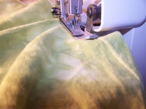 Rolled Hem on Sleeves and Hem