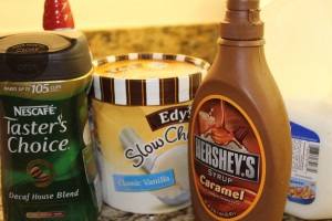 Caramel Frappe Ingredients