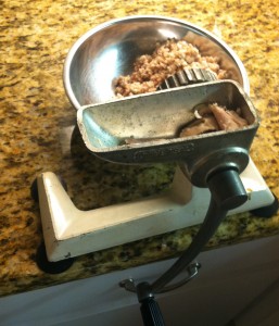 Old fashioned meat turkey grider