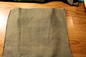 Lay the other back piece over the pocket
