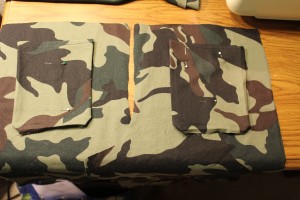 Sew the pockets into place
