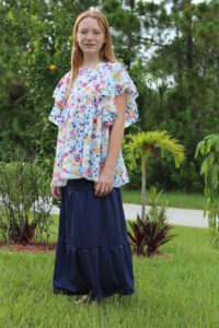 Tiered Skirt, Chloe Pattern Hack