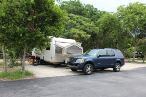 Our campsite at John Pennekamp State Park.