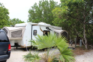 Our campsite at John Pennekamp State Park.
