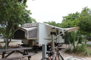 Our campsite at John Pennekamp State Park.