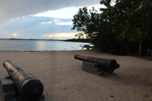 The cannons on Cannon Beach.