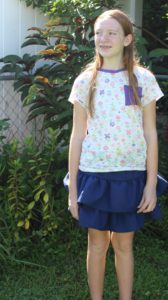 A simple stacey top and skipper skirt.