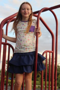 Shortie leggings are perfect for the playground.