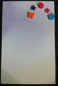 The board game design in pencil