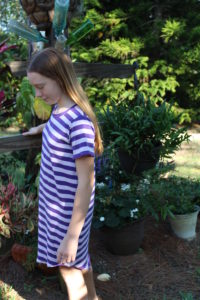 Side view of Fav Tee by Patterns for Pirates