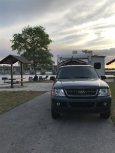 Our campsite at WP Franklin campground.
