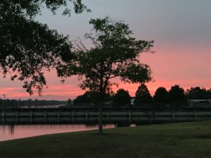 The sunsets over the river at WP Franklin were gorgeous!