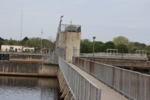 The dam at W.P. Franklin campground.
