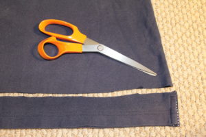 Trim the hem off the polo