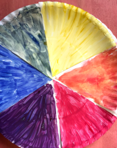 The finished color wheel