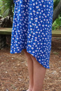 Bitty Brunch Blouse by Patterns for Pirates dress length curved hem