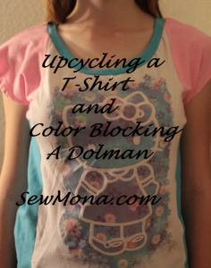 Finished Dolman Upcycle Color Block