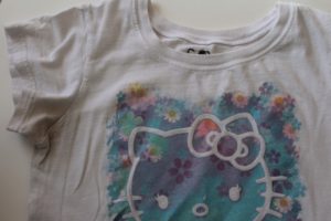 Original too small shirt to be upcycled
