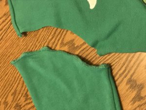 Sweatshirt to raglan - cut off the sleeves