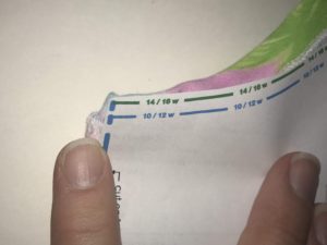 Line up the neck.