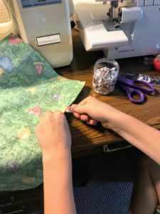 Sewing PJ Pants with kids