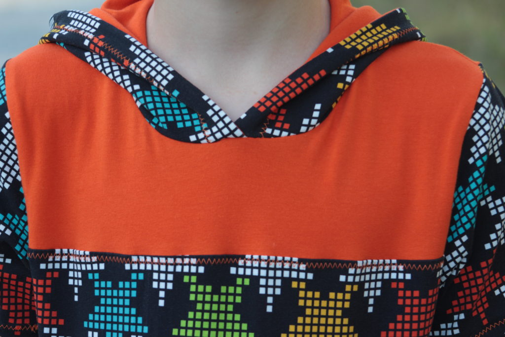 The topstitching is a zigzag stitch.