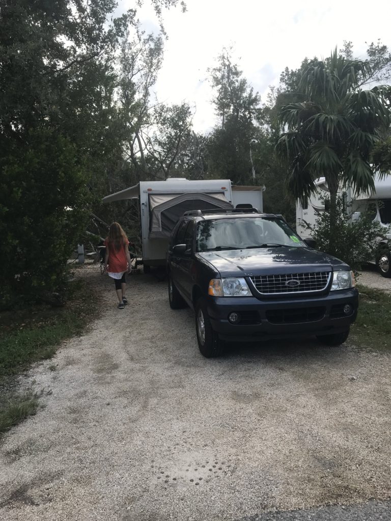 Camp site at John Pennekamp