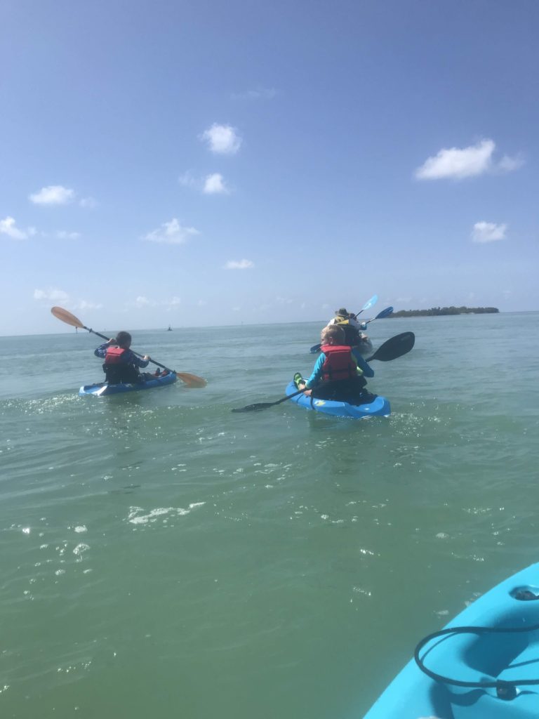 Paddling towards Indian Key