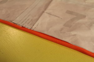 Place hem on the fold.