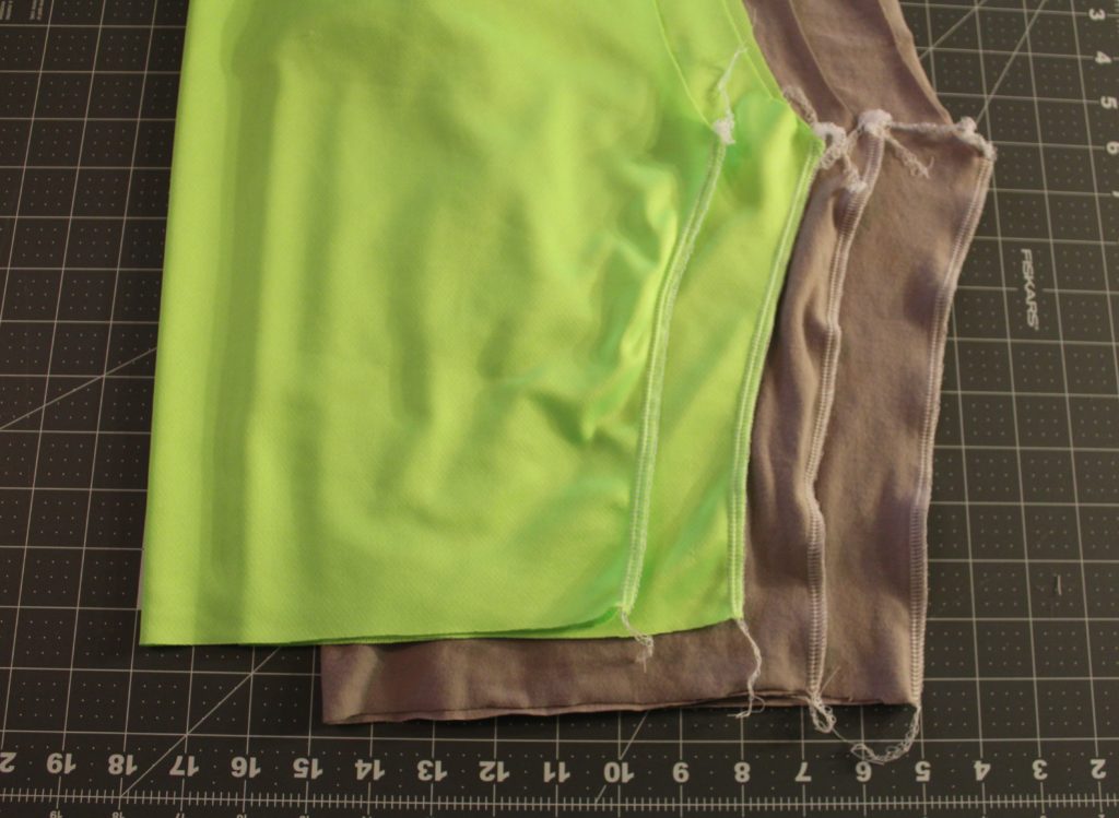 Inseams Sewn together