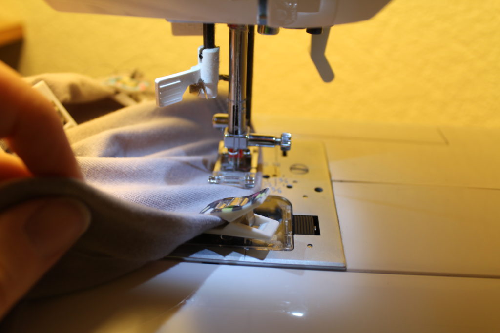 Hemming the leg
