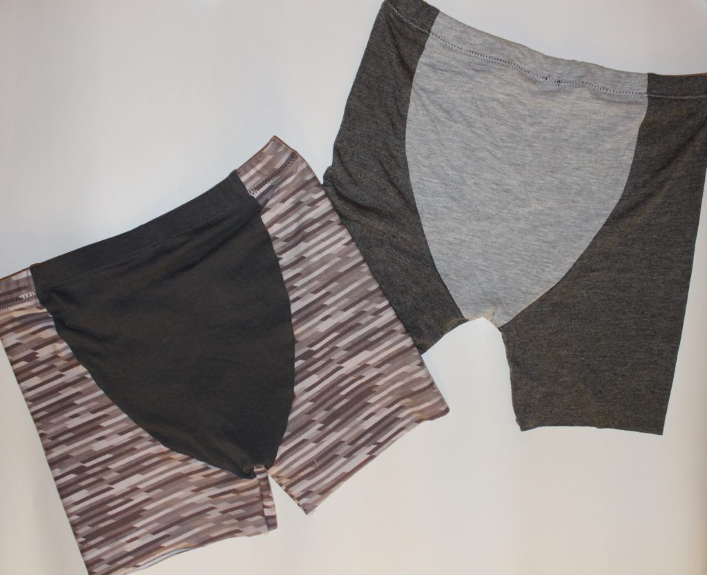 Back of Boxers, long length and regular length